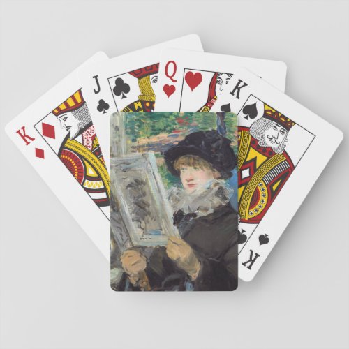 Edouard Manet _ Woman Reading Poker Cards