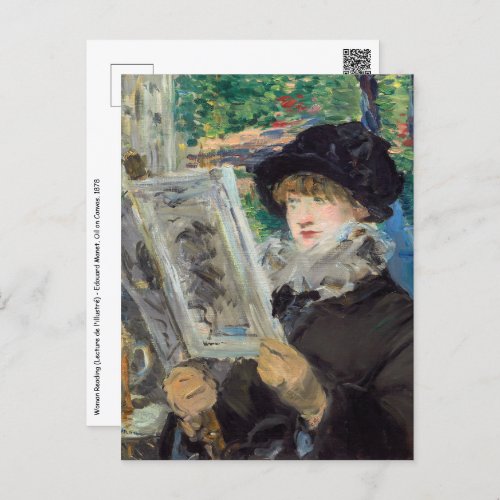 Edouard Manet _ Woman Reading Postcard