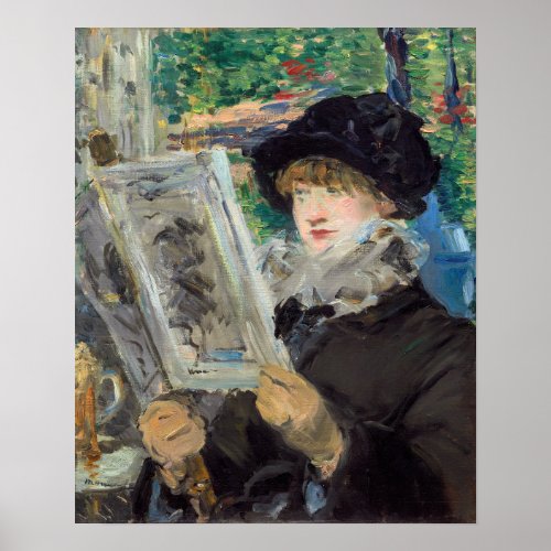 Edouard Manet _ Woman Reading Poster