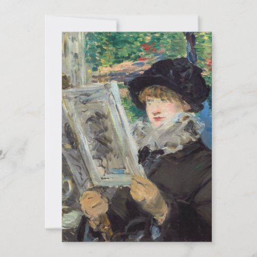 Edouard Manet _ Woman Reading Thank You Card