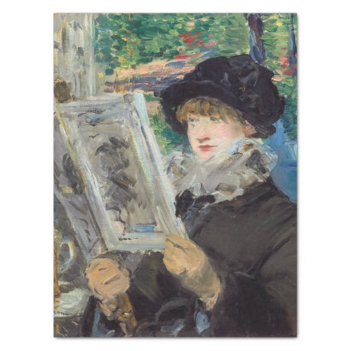 Edouard Manet _ Woman Reading Tissue Paper