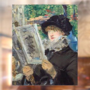 Edouard Manet - Woman Reading Window Cling