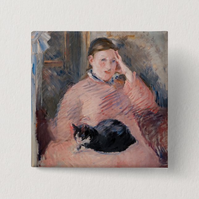 Edouard Manet - Woman with a Cat Button (Front)