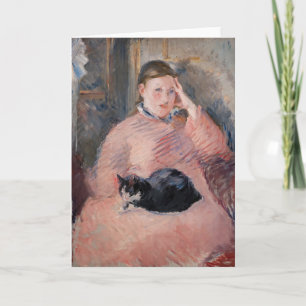 Edouard Manet - Woman with a Cat Card