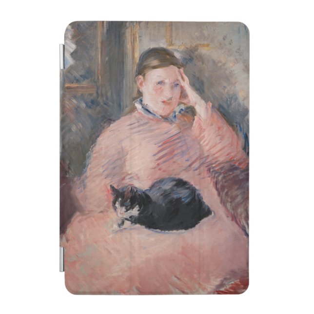 Edouard Manet - Woman with a Cat iPad Mini Cover (Front)