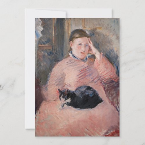 Edouard Manet _ Woman with a Cat Thank You Card