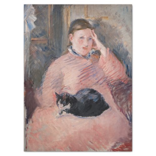 Edouard Manet _ Woman with a Cat Tissue Paper
