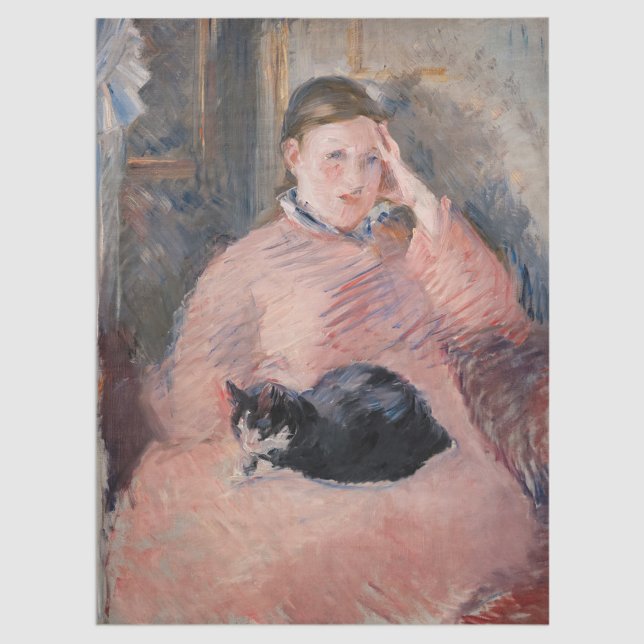 Edouard Manet - Woman with a Cat Tissue Paper (Creator Uploaded)