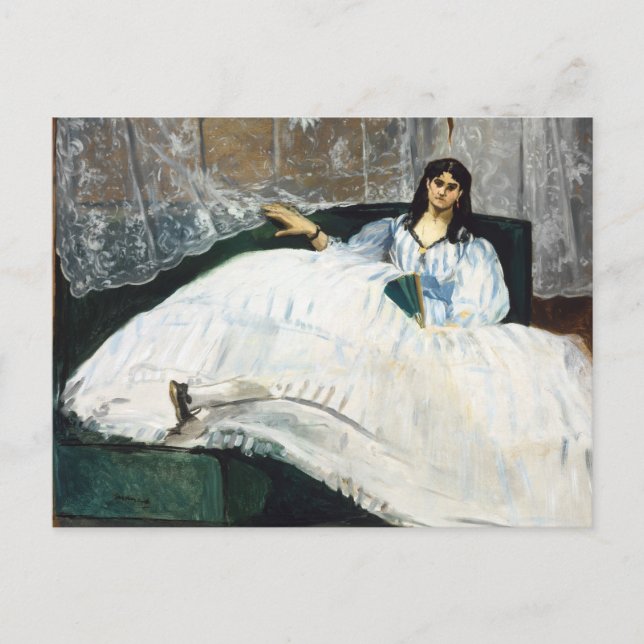 Edouard Manet - Woman with a Fan Postcard (Front)