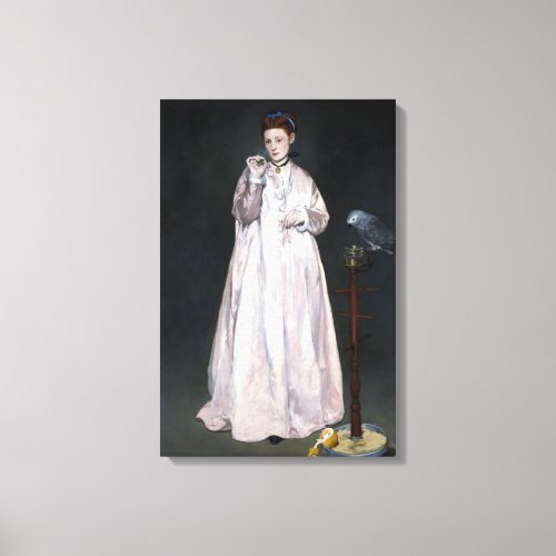 douard Manet Young Lady in 1866 Canvas Print