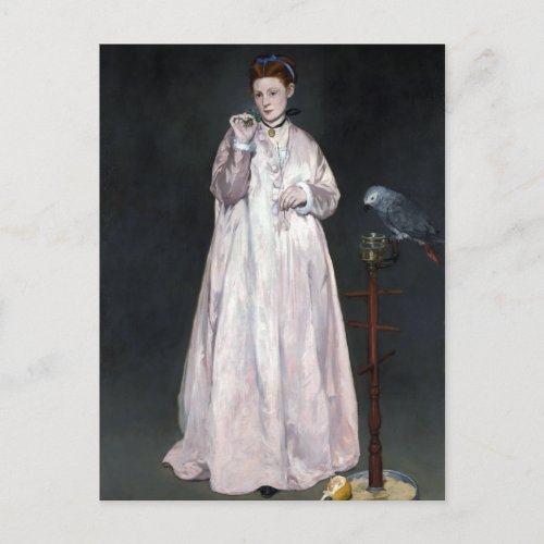 douard Manet Young Lady in 1866 Postcard