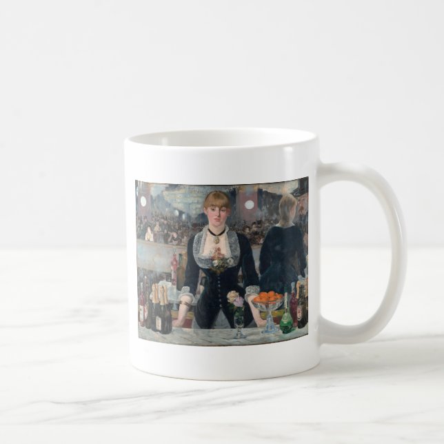 Edouard Manet's A Bar at the Folies-Bergère Coffee Mug (Right)