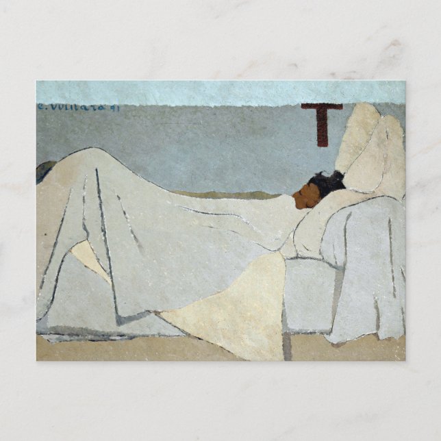 Edouard Vuillard In Bed Postcard (Front)