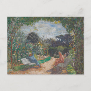 Édouard Vuillard Morning in the garden, Clos Cezan Postcard