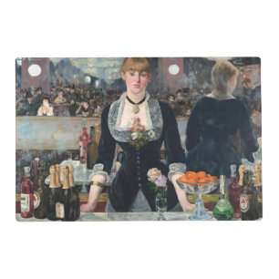 EDOUART MANET - A bar at the Folies-Bergere 1882 Placemat