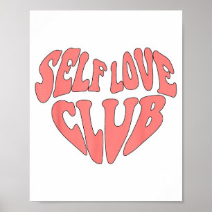 Edr6 Retro Self Love Valentine Day Positive Valent Poster