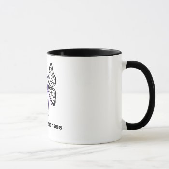 Eds Awareness Hope Butterfly Mugs by stripedhope at Zazzle
