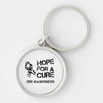 Eds Awareness Hope For A Cure Keychain by stripedhope at Zazzle