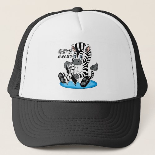 EDS Awareness Ribbon and Zebra Trucker Hat