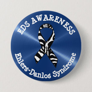 EDS Awareness Ribbon  Button
