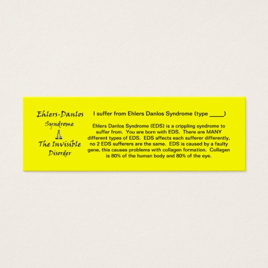 EDS Awareness - Skinny (Front)