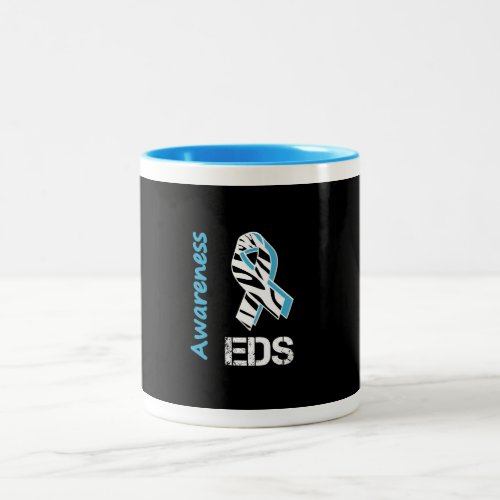 EDS Awareness Zebra Stripe Ribbon Mug