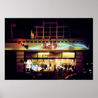 Ed's Diner in Soho London UK Poster