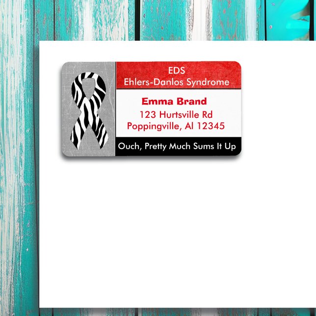 EDS Ehlers-Danlos Syndrome Mailing Address Label (Creator Uploaded)