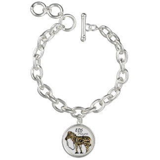 EDS Hope Zebra Charm Bracelet