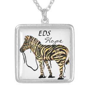 EDS Hope Zebra Square Necklace