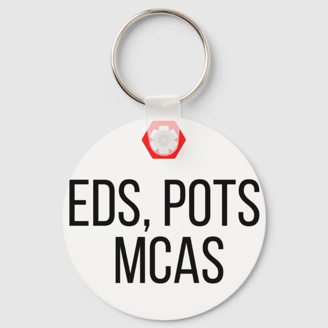 EDS PoTS and MCAS Keychain (Front)