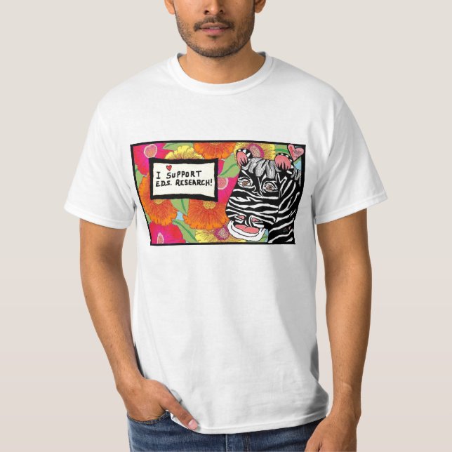 EDS Research-5upportZebra 02 T-Shirt (Front)