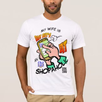 EDS Shopaholic Wife Cartoon T-Shirt