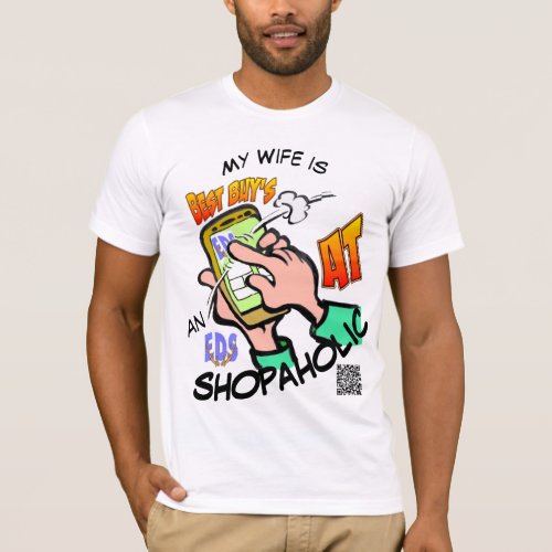 EDS Shopaholic Wife Cartoon T_Shirt