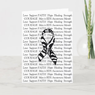 EDS Support Friendship Encouragement Ribbon Card