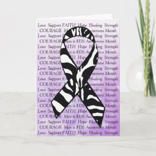 EDS Support Friendship Encouragement  Ribbon Card