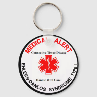 EDS type 1 medical alert keychain
