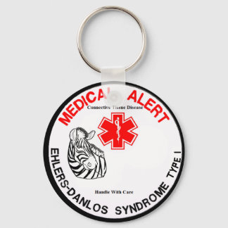 EDS Type 1 Medical Alert with Zebra Keychain