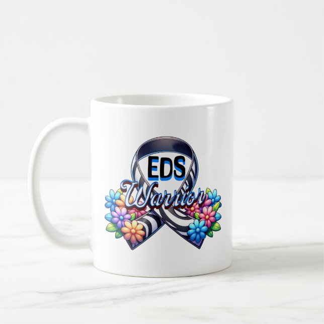 EDS Warrior | Ehlers-Danlos Syndrome Personalized Coffee Mug (Left)