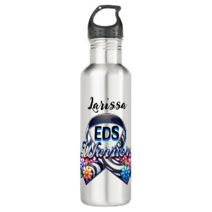 EDS Warrior   Ehlers-Danlos Syndrome Personalized Stainless Steel Water Bottle