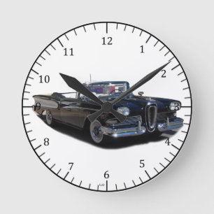 Edsel Pacer Round Clock