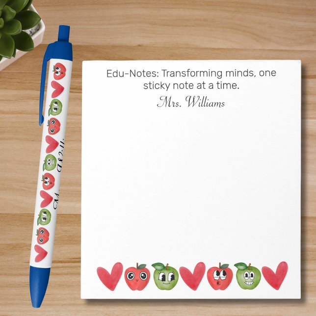 Edu-Notes: Transforming Minds,Teacher Appreciation Notepad (Creator Uploaded)