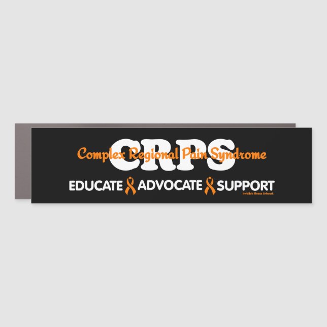 EDUCATE ADVOCATE SUPPORT...CRPS CAR MAGNET (Front)