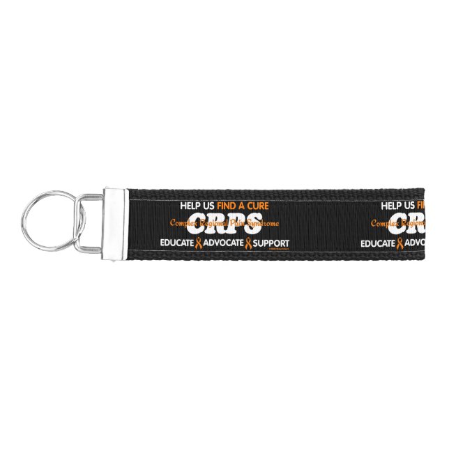 EDUCATE ADVOCATE SUPPORT...CRPS WRIST KEYCHAIN (Keys on Left)