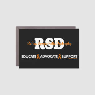 EDUCATE ADVOCATE SUPPORT...RSD CAR MAGNET