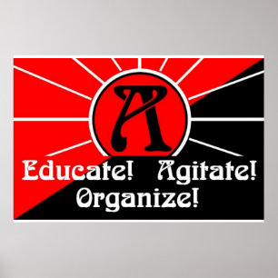 educate agitate organize poster
