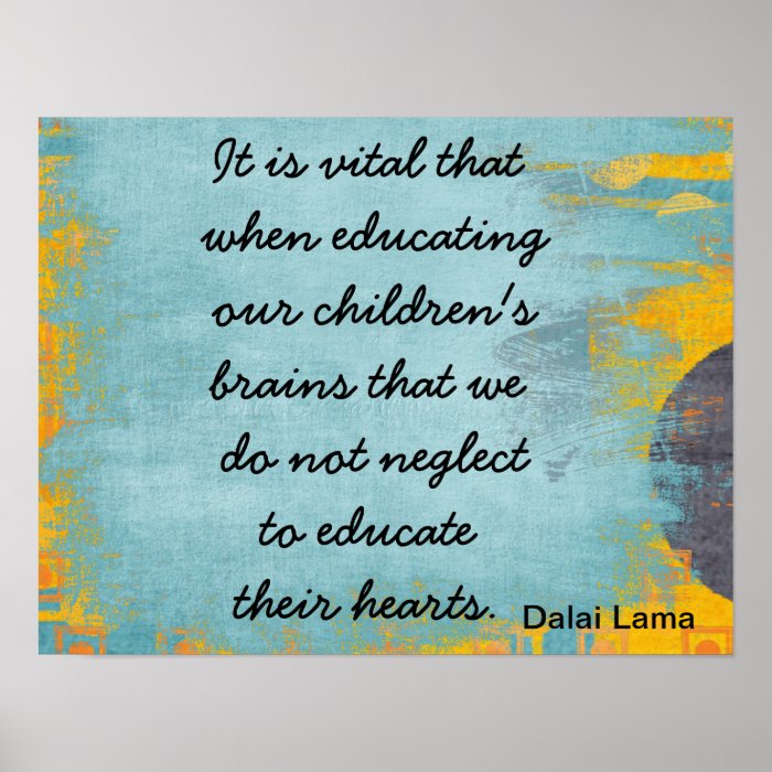 Educate their hearts poster