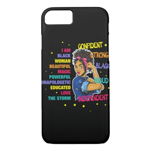 Educated Black Girl Magic 77 iPhone 87 Case