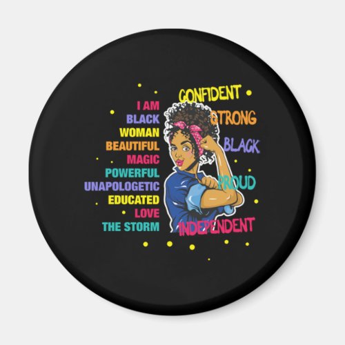 Educated Black Girl Magic 77 Magnet