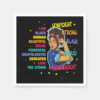 Educated Black Girl Magic 77 Napkins